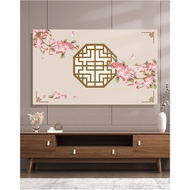 TV Dust Cover Indoor TV Screen Protectors TV Cover Landscape Painting Printed Chinese Style Display 