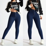 Women Casual Skinny Jeans With Pockets, Versatile Y2k