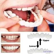 SAVORYSKY​ Teeth Accessories Cover Teeth Beauty Fake Tooth Teeth Whitening Comfort Fit Denture Teeth