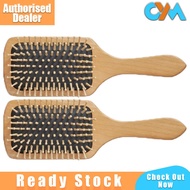 Follow Me Hair Massage Comb Natural Wooden Bamboo Scalp Massage Brush Sikat Rambut Anti Static Air B