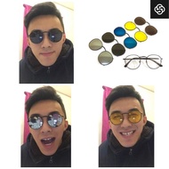 Spek mata bulat/cermin mata tambah power/ cermin mata anti silau Harry Potter 6in1 Fleksible + Extra
