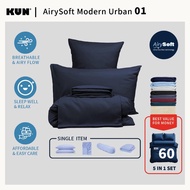 KUN AirySoft plain Color-Modern Urban 01 Pillowcase/ Bolster case/ Fitted Bedsheet/ Quilt Cover ALAC