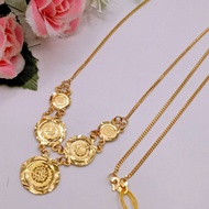 rantai leher choker mesin dinar padu emas 916