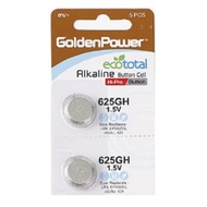 [SG] [2 Pieces] Golden Power 625GH Alkaline Button Battery