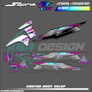HONDA SUPRA FIT MOTORCYCLE STRIPING STICKERS NEW SUPRA FITHONDA - SIMPLE LIST OF COLOR VARIATIONS OF