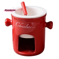 Fondue Mug Ceramic Chocolate Melting Fondue Pot Chocolate Fondue Mugs Snack Candy Chocolate Melter P