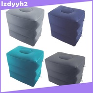 [Lzdyyh2] jfkji-c321 Travel Foot Rest Pillow Portable Inflatable Leg Foot Rest for Trains