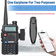 Walkie Talkie Wireless Headset Bluetooth Earpiece PTT para sa Baofeng UV-5R 6
