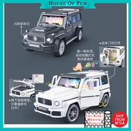 Mercedes-Benz Big G Wagon Models  Sound and Light Car Toys Collection Can Open The Door Mainan Keret