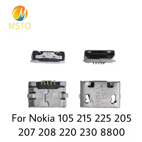 10-200PCS Universal Micro USB Charging Connector For Nokia 105 215 225 205 207 208 220 230 8800 Char