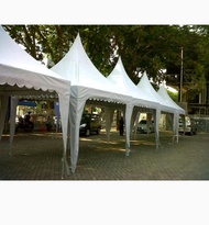 cover Tenda event kerucut putih