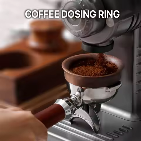 51/58mm Coffee Dosing Cup Walnut wood Espresso Dosing Funnel Brewing Bowl Portafilter Dosing Ring Co