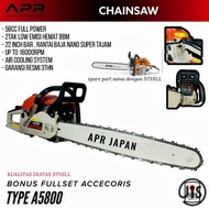 PTR Chainsaw APR Japan Mesin Gergaji Kayu 2Tak Senso Pemotong Kayu
