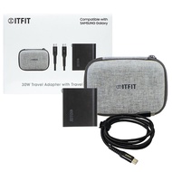 【SAMSUNG 三星】ITFIT 原廠 30W 旅行充電組-含雙口充電器+雙Type C線 (公司貨)