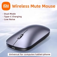 Tetikus Tanpa Wayar, Pengecasan Type-C, Klik, Mudah Alih, Ergonomik, Universal untuk Pejabat dan Lap
