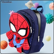 MUNDAN Spiderman School Bag, Nylon Adjustable Shoulder Strap Strawberry Bear Backpack, Gifts Prevent Getting Lost Cute Cartoon Large Capacity Children's Backpack