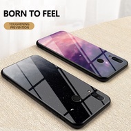 Huawei Nova 3i 4 4E 7 7i 5T Se Nova3i Nova4 Nova7se Tempered Glass Phone Case Soft TPU Edge Protection Hard Shockproof Fashion Casing Back Cover