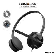 SonicGear Xenon 1U / Alcatroz XP 1U USB A Stereo Wired Headphone with Microphone | Light Weight  | Comfortable