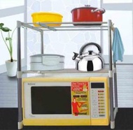 日本暢銷 - 多層可調節可置物架 微波爐架 不銹鋼伸縮微波爐層架 蒸焗爐架 廚房架