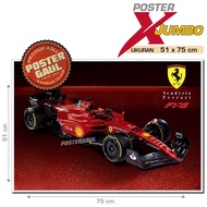 Poster XJumbo F1 2022 : SCUDERIA FERRARI F1-75 XJFJP289-22 - size 51 x 75 cm