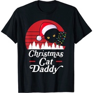 Retro Christmas Cat Design Best Gift Idea Premium Tee T-Shirt