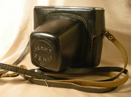 EVEREADY 真皮皮套，適用於搭配 Helios-44-2 鏡頭的 Zenit-E, Zenit-TTL 相機，KMZ 製造