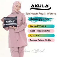 RAINCOAT/JAS HUJAN SETELAN CELANA PRIA WANITA BAHAN PVC 0,25