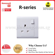 [SG Ready Stock &amp; Local Authorized Seller] High Quality Honeywell White switch 1 Gang /2 Gang (1W/2W)/Bell Switch/13A Single Socket