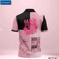 KPOP BLACKPINK 2023 BORN PINK Kim Jisoo LISA Rosé Jennie Polo Shirt T Shirt Short Sleeve Casual Top Men's/Women's Couple