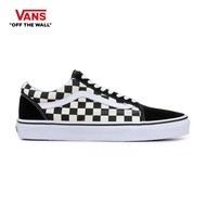 VANS OLD SKOOL - (PRIMARY CHECK) BLK/WHITE รองเท้า ผ้าใบ VANS ชาย หญิง