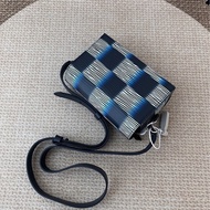 【LV】白藍黑拼色棋盤格Steamer