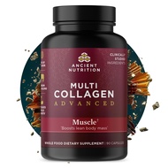 Advanced Collagen Protein Muscle with Probiotics, Hydrolyzed Collagen Peptides Supports Healthy Body