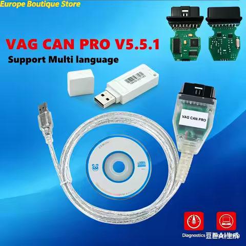 VAG CAN PRO V5.5.1 Professional VCP OBD2 Diagnostic Scanner Interface With Dongle for Multi-Cars Can