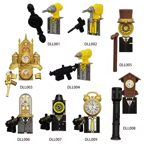 Skibidi Toilet Mini Building Blocks Electric Drill Man Titan Clock Man Boss Animated Characters Mode