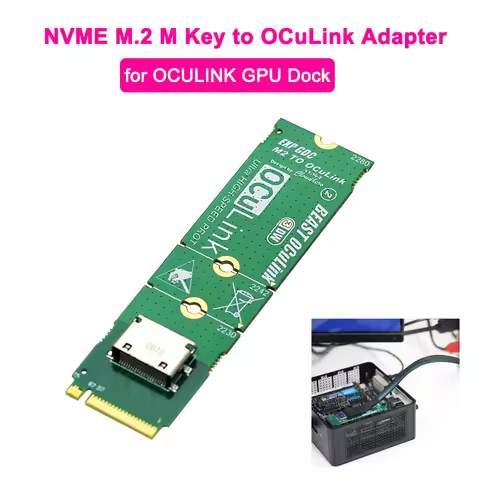 NVME M.2 M Key to OCuLink Adapter for OCULINK GPU Dock Mini PC Laptop to External Graphic Card High 