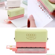 amonoqa Portable Hole Puncher 5 Hole Paper Puncher Manual Puncher Paper Punch for Office