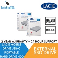 LACIE Mobile Drive 1TB / 2TB / 4TB / 5TB USB-C Portable Hard Drive [2 Years Warranty]