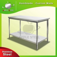 Stainless Steel Working Table 2 Tier/Handmade Kitchen Table Duo Tingkat/ Cooking Table/ Meja Dapur
