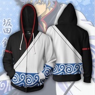 Kaneda Sakata Kaneto Zipper Hoodie Anime Coat 3D Printed Jacket Coat