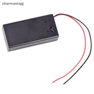 charmantajg 9V Volt PP3 Battery Holder Box DC Case With Wire Lead ON/OFF Switch Cover MY