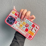 Creative Graffiti Red Strawberry Hello Kitty Keyboard Case Phone Case for  iPhone 16promax 16pro 16p