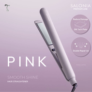 SALONIA SILKYTECH [ส่ง15/09] พรีเมียม หนีบตรง Smooth Shine Hair Straightener 24 mm [Pink] แถม! กระเป