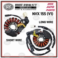 STATOR COIL COMP. / FIELD COIL ASSY - YAMAHA - NVX 155 - V1 (LONG WIRE) B63-H1410-10/ (SHORT WIRE) B