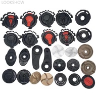 LOOKSHOW 1Pair Motorcycle Helmet Fixed Large Hole Buckle Mirror Holder Lens Base Accessories Adult C