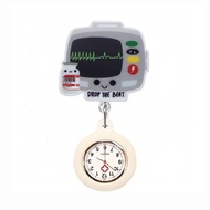 ECG Tester Pattern Stretchable Small Wall Watch Female Nurse Retractable Wall Watch Cute Doctor Ches