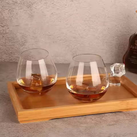 Scotch Single Malt Whisky Singleton Rock Glass Water Drop Shaky Tumbler Egg Shape Roly-poly Liquor W