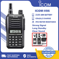ICOM radio original IC-V86 VHF Transceivers Handheld Radio1-15km Walkie Talkie Long Range Two Way Ra