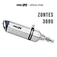 PROJECT79 EXHAUST SLIP ON SET SCOOTER BIKE TOURING BIKE QPLZ01+QPM06TT - ZONTES 368G