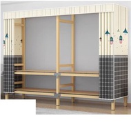 全城熱賣 - 簡易組裝收納布衣櫃（ZD210款燈火闌珊（長210*寬55*高170cm）無門）