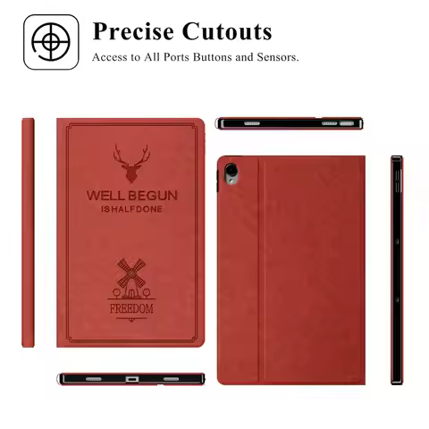 For Lenovo Tab P11 Pro Gen 2 11.2 TB-138FU Deer PU Leather Stand Tablet Cover For Lenovo Xiaoxin Pad